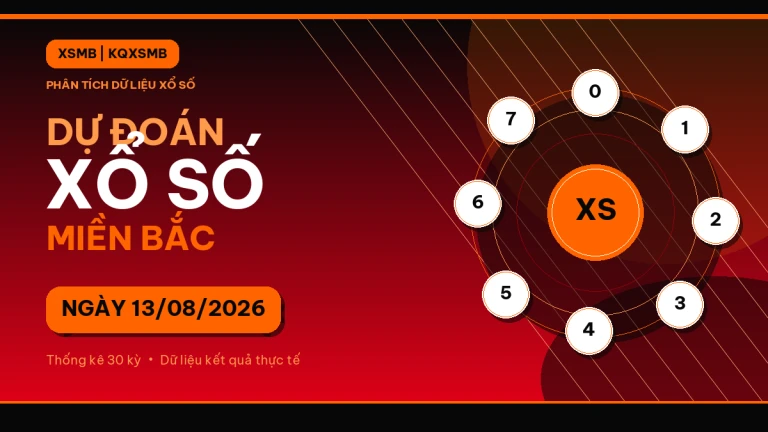 Phân tích dự đoán XSMB ngày 13/08/2026.