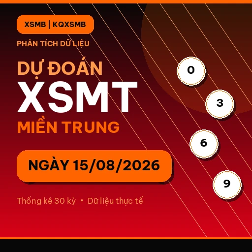 Dự đoán XSMT ngày 15/08/2026.